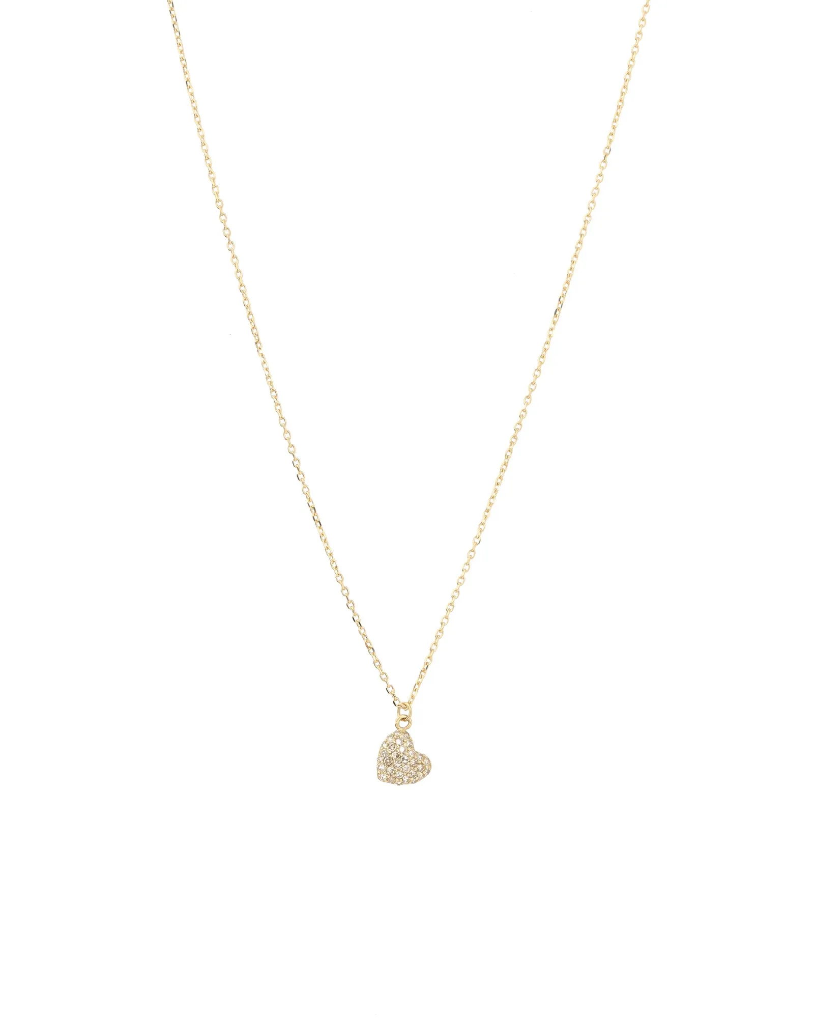 Pavé Heart Cable Necklace sold by Blue Ruby