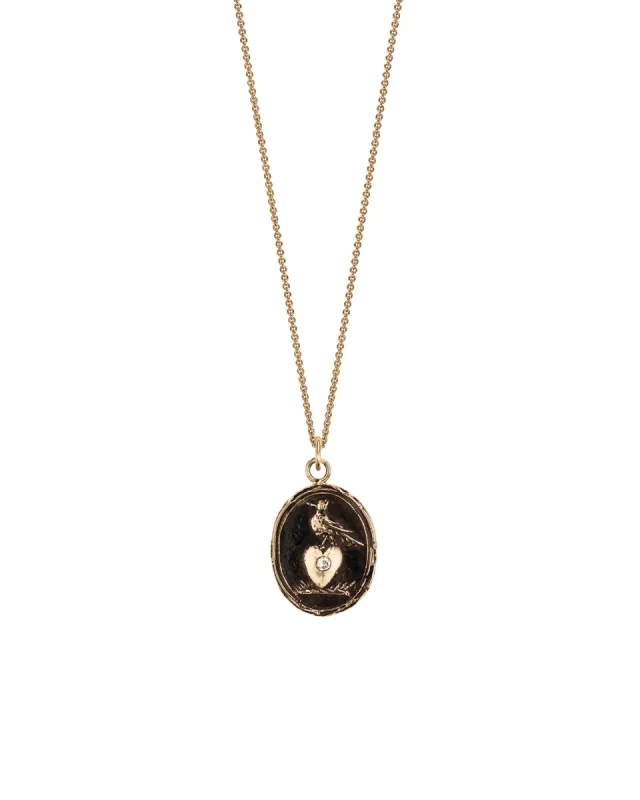 Martle & Heart 14k Gold Diamond Set Talisman sold by Blue Ruby