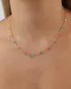 Mixed Teardrop Stone Satellite Necklace sold by Blue Ruby