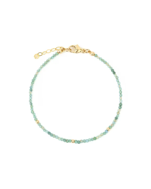 Apatite Beaded Bracelet | 2mm sold by Blue Ruby