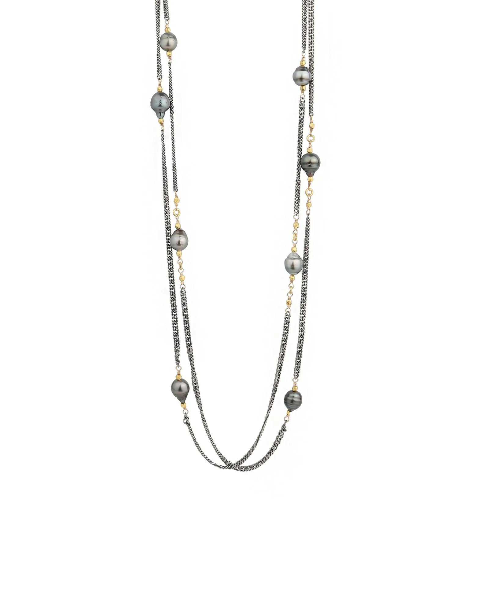 2 Chain Tahitian Pearl Necklace sold by Blue Ruby