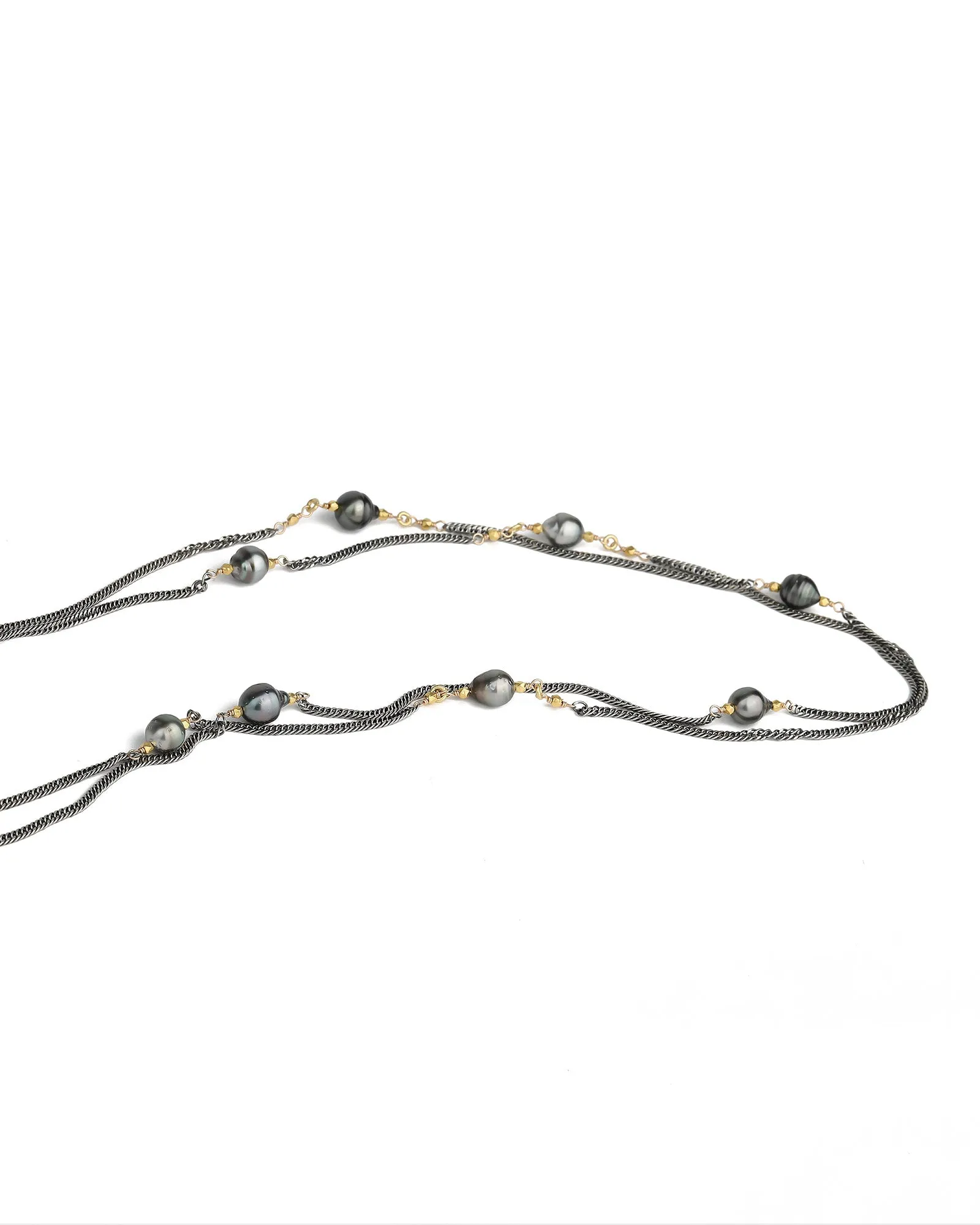 2 Chain Tahitian Pearl Necklace sold by Blue Ruby product image thumbnail 3