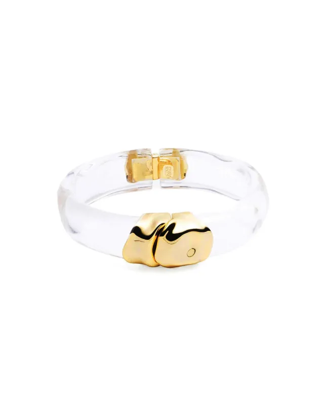 Molten Gold Lucite Hinge Bracelet sold by Blue Ruby