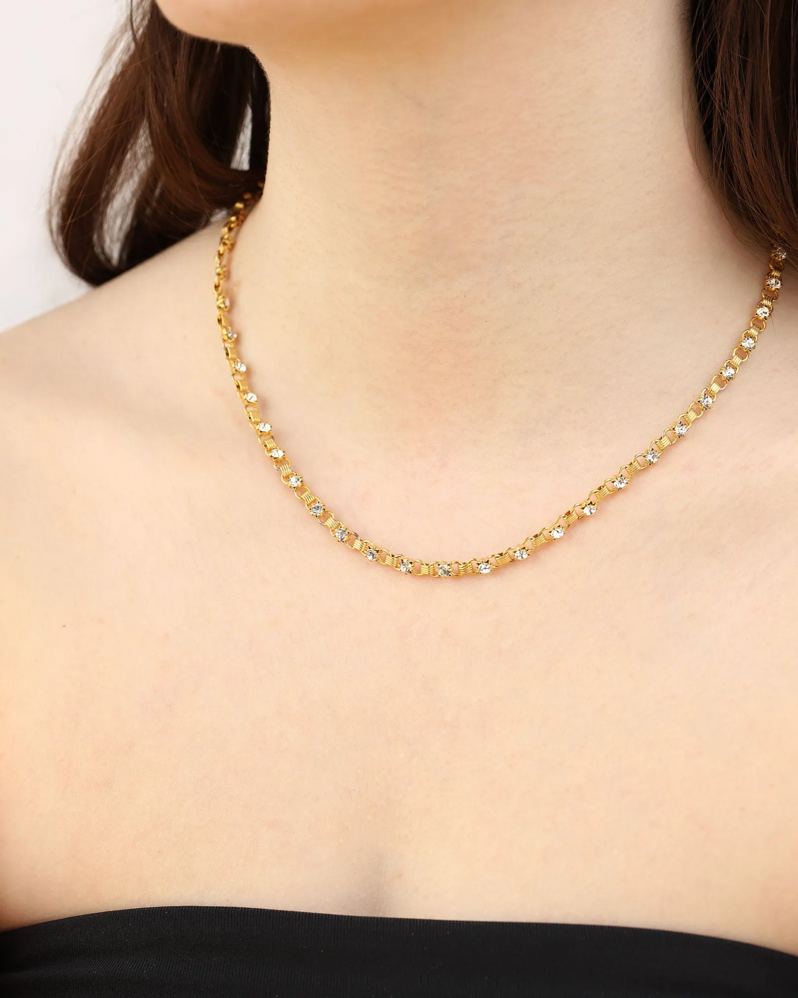 Crystal Small Link Necklace sold by Blue Ruby product image thumbnail 2