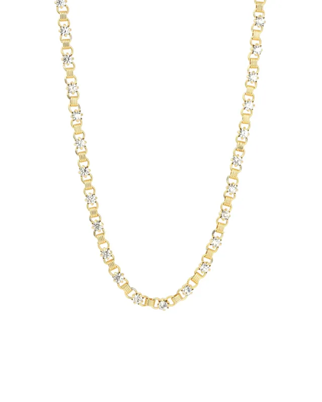 Crystal Small Link Necklace sold by Blue Ruby