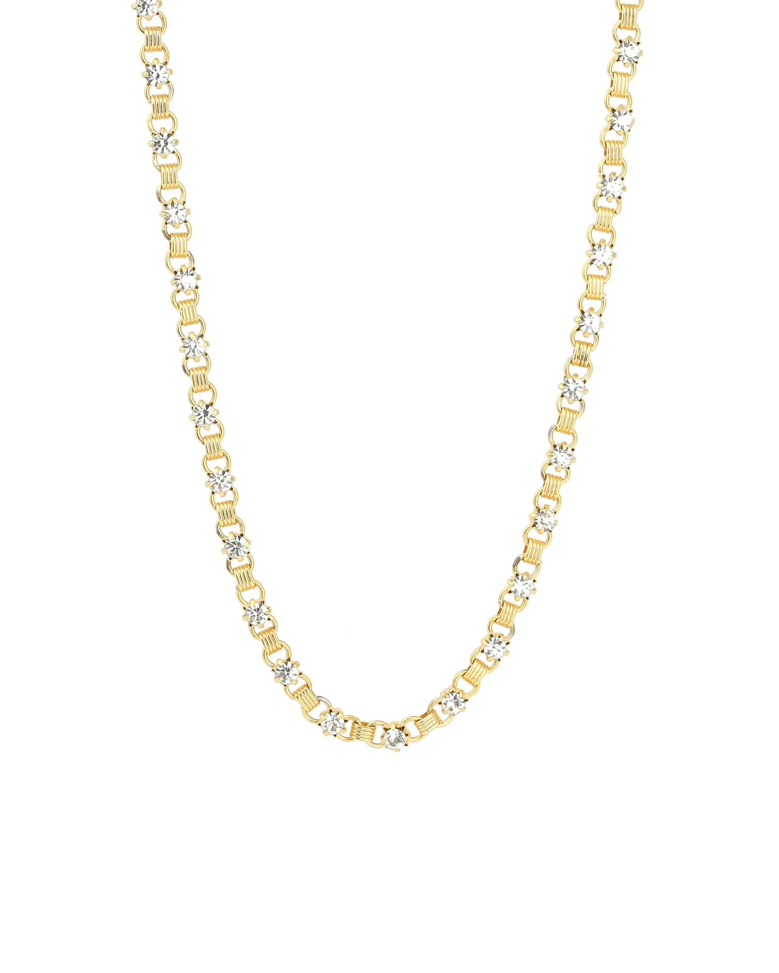 Crystal Small Link Necklace sold by Blue Ruby