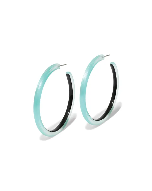 Skinny Lucite Hoop Earrings sold by Blue Ruby