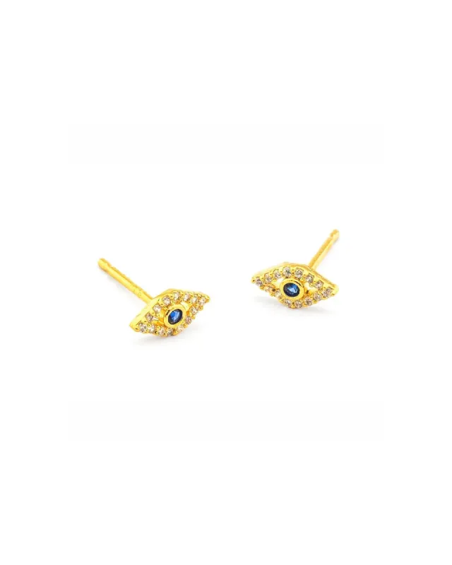 Evil Eye Studs sold by Blue Ruby