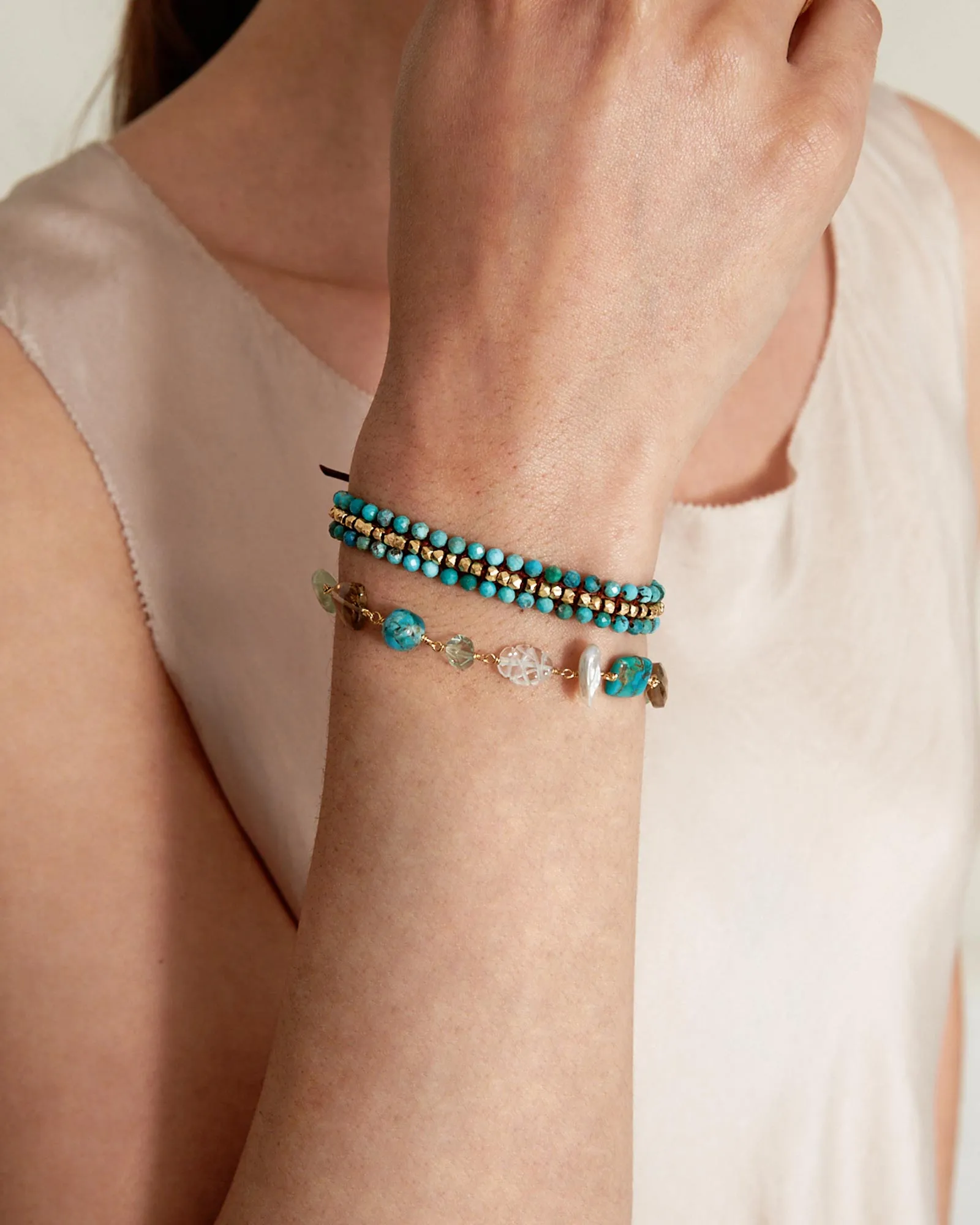 Maeve Bracelet | Turquoise Mix sold by Blue Ruby product image thumbnail 2