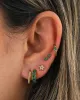 2 Row Emerald Huggies | 12mm sold by Blue Ruby