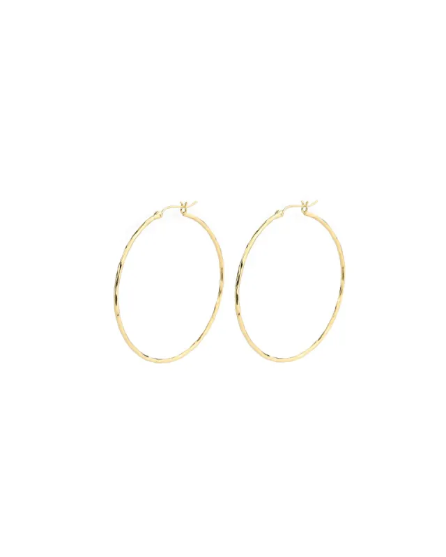 Hammered Hoops I 55mm sold by Blue Ruby