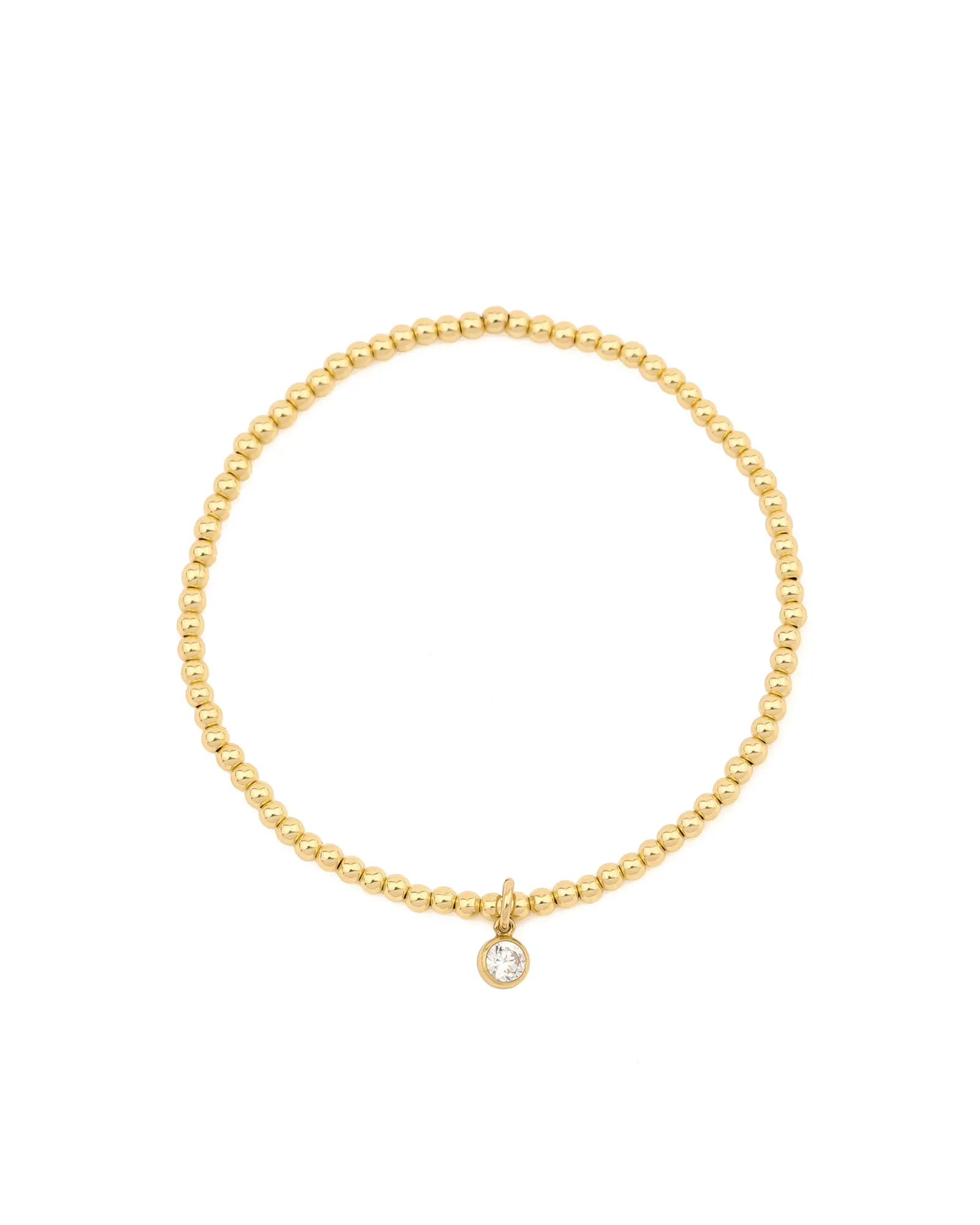 Beaded 4mm CZ Drop Bracelet | 2.5mm sold by Blue Ruby