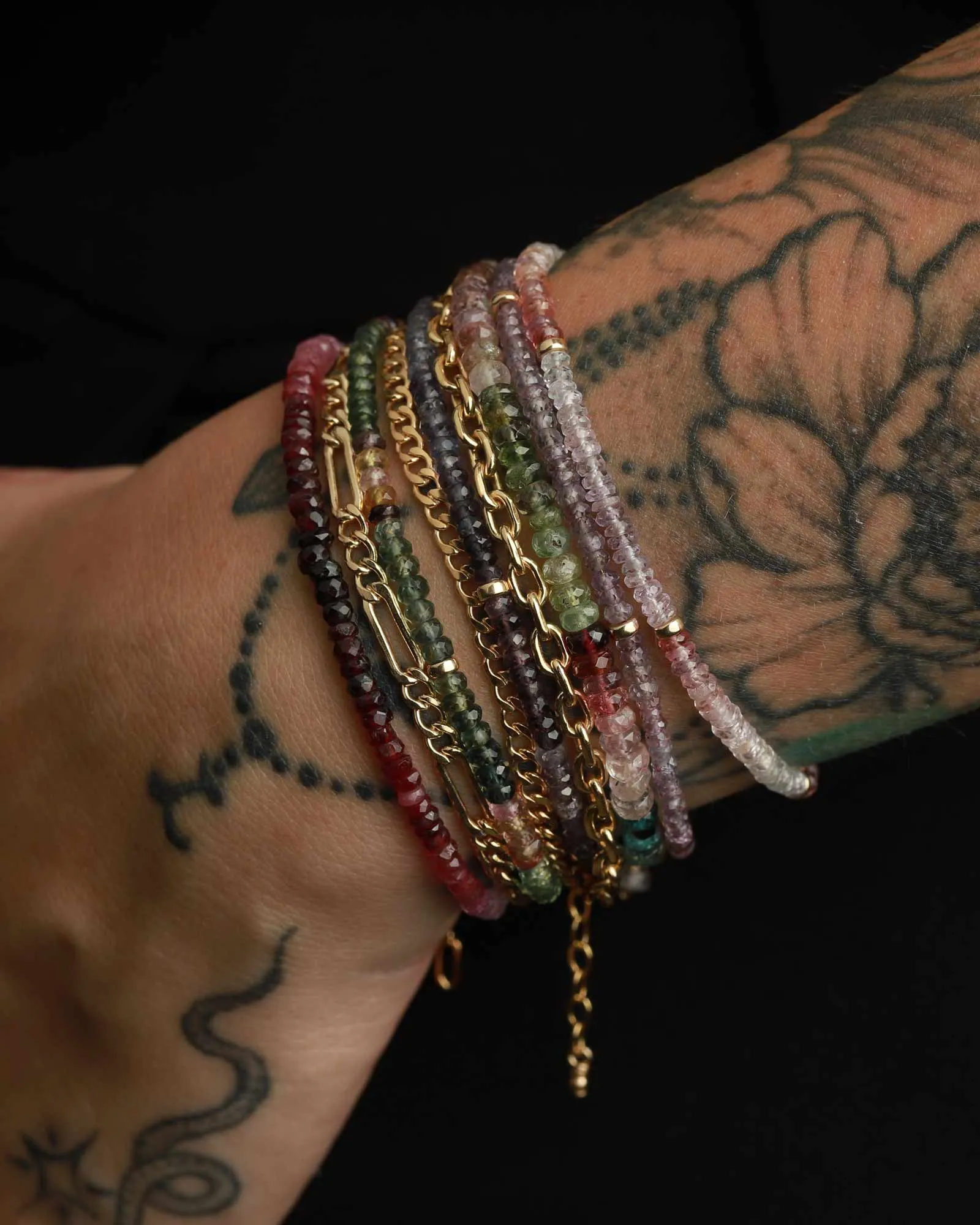 Mixed Ruby Stone Bracelet | 3mm sold by Blue Ruby product image thumbnail 3