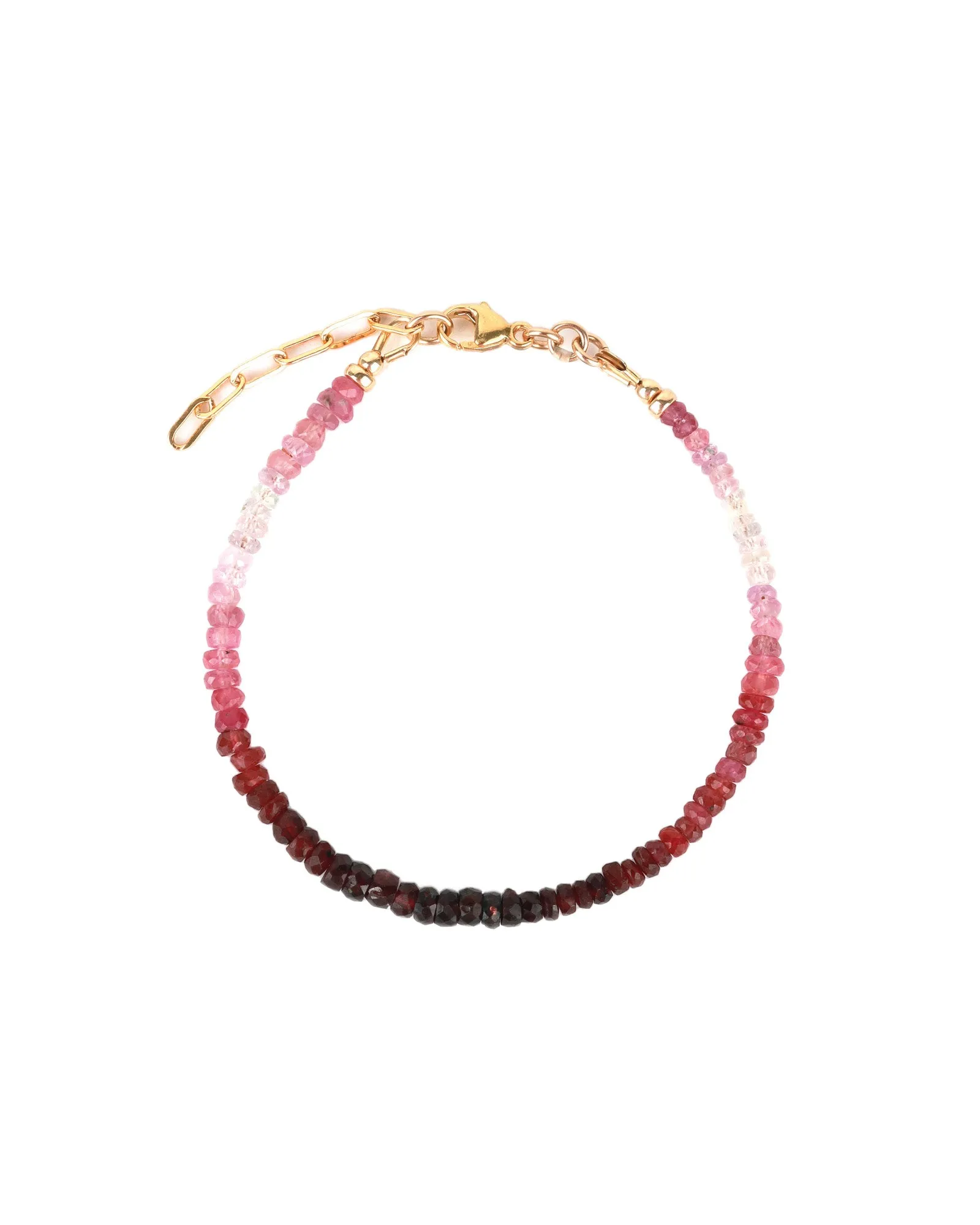 Mixed Ruby Stone Bracelet | 3mm sold by Blue Ruby