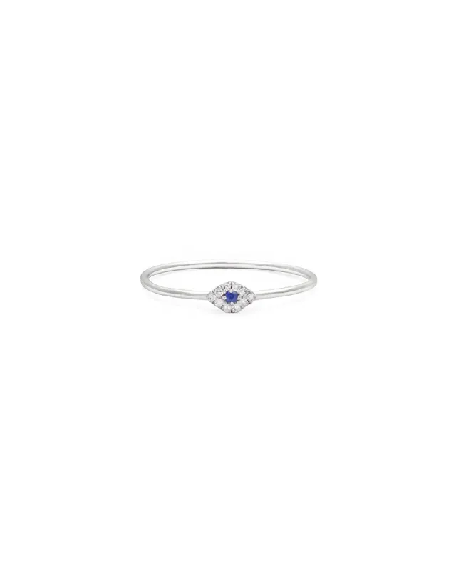 Tiny Evil Eye Ring sold by Blue Ruby