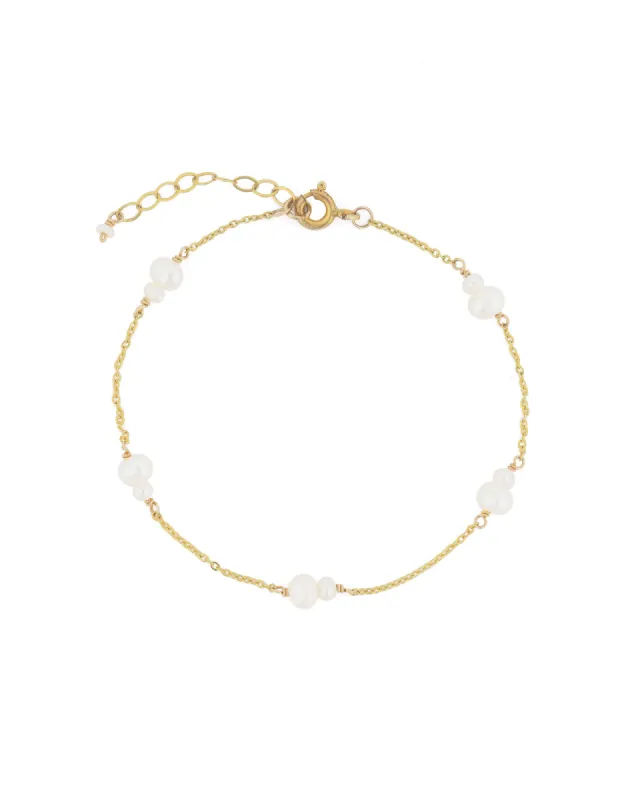 Double Station Pearl Bracelet sold by Blue Ruby