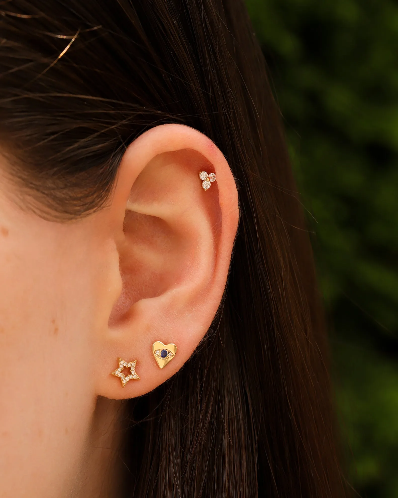 Pavé Open Star Studs sold by Blue Ruby product image thumbnail 2