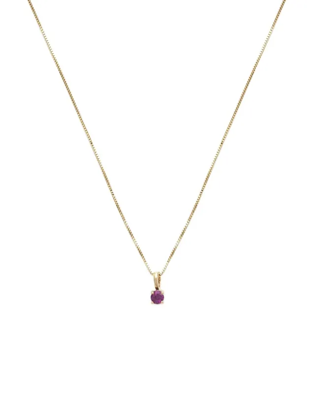Birthstone Necklace sold by Blue Ruby