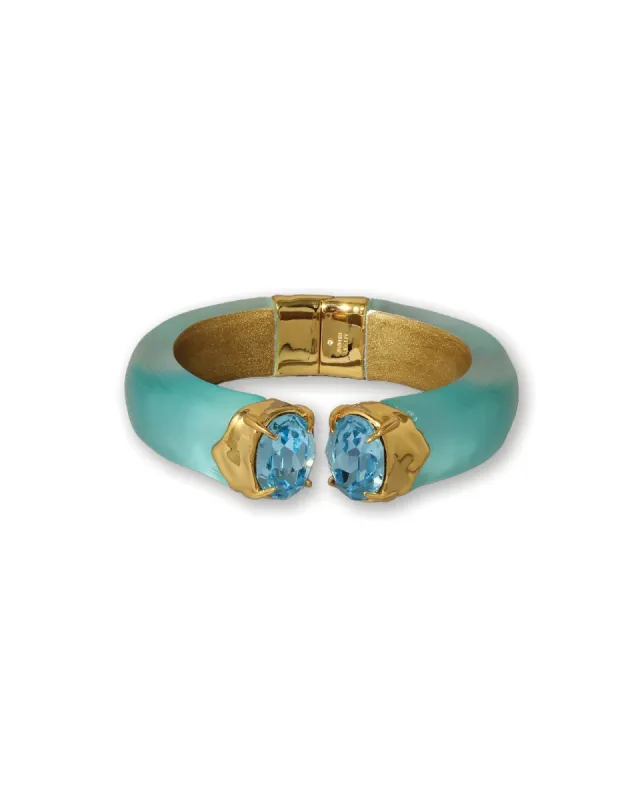 Bonbon Crystal Lucite Hinge Bracelet sold by Blue Ruby