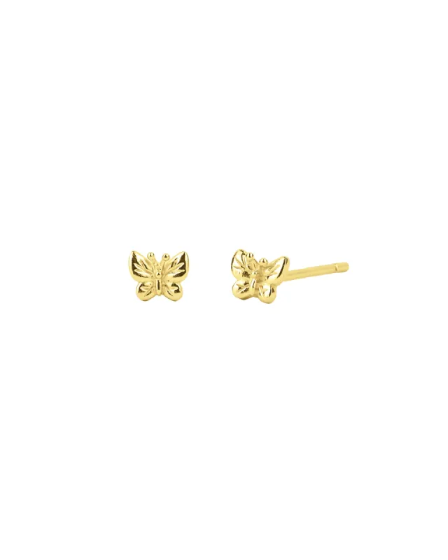 Tiny Butterfly Studs sold by Blue Ruby