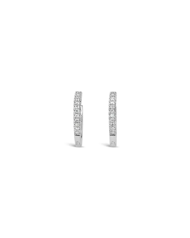 Pavé Huggies | 10mm sold by Blue Ruby