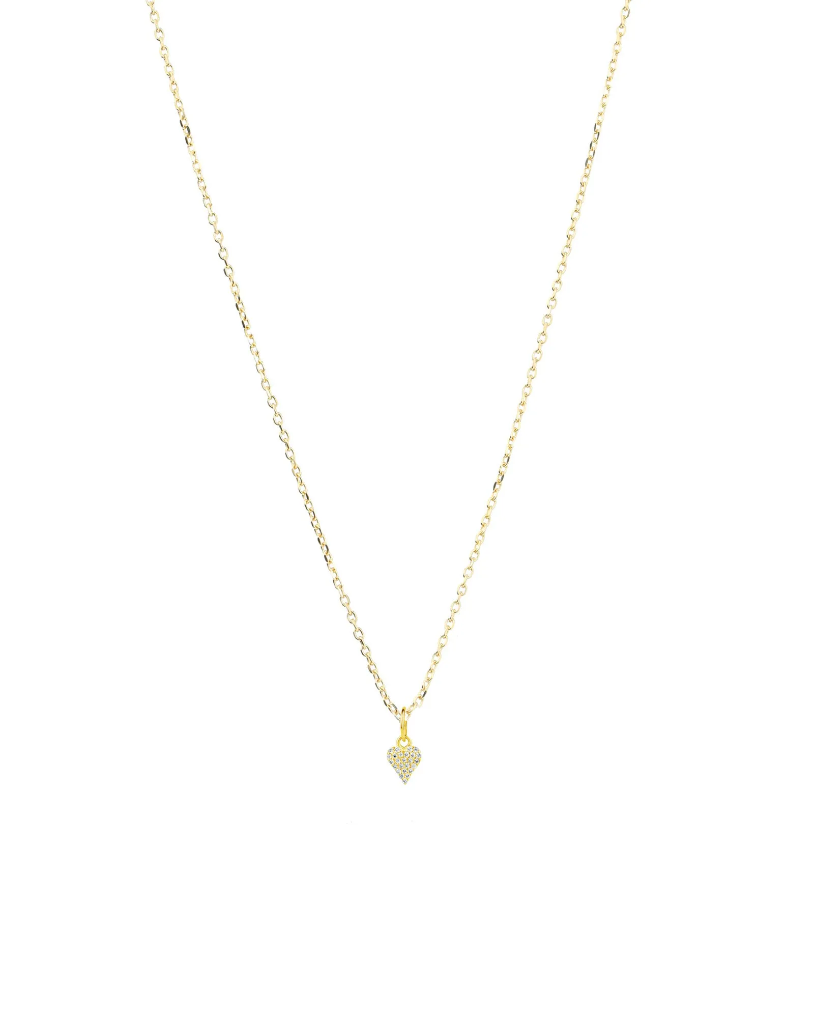 Pavé Heart Cable Necklace sold by Blue Ruby