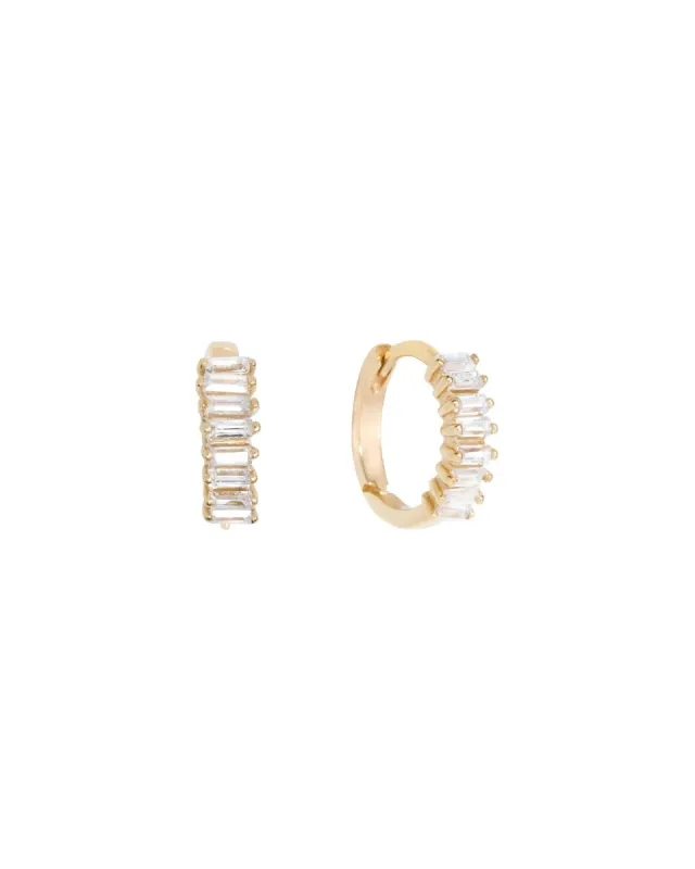 Baguette Huggies I 10mm sold by Blue Ruby