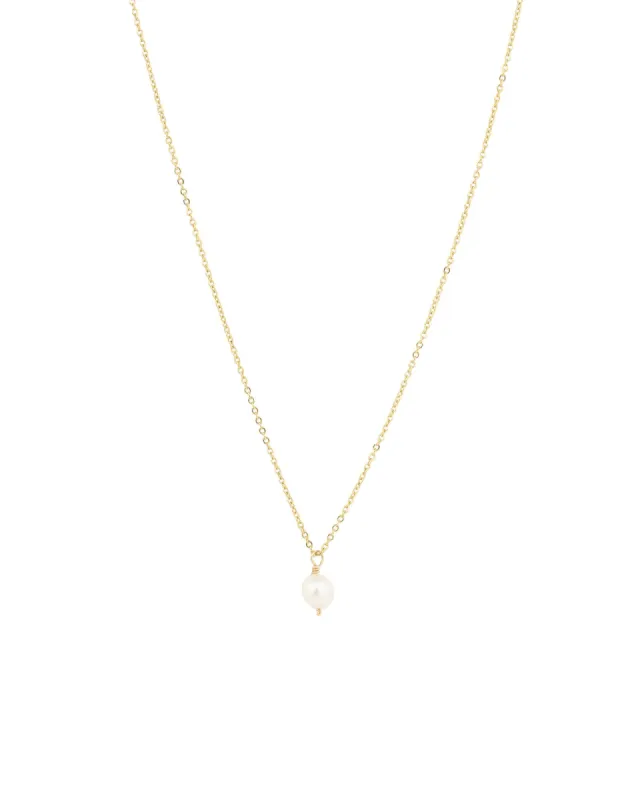 6mm Pearl Drop Necklace sold by Blue Ruby