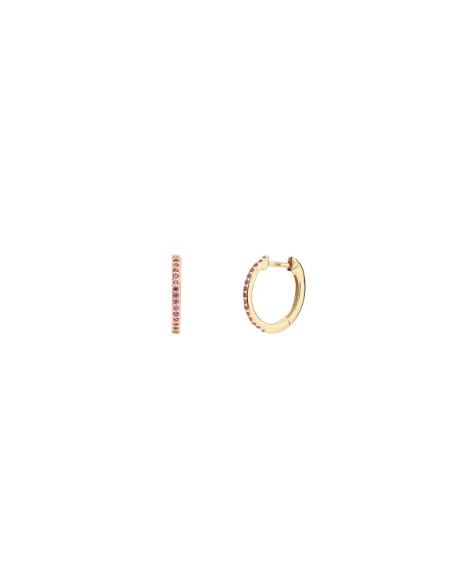 Ruby Huggies | 12mm sold by Blue Ruby