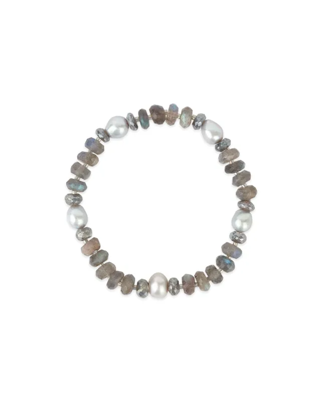 Stone Miyuki Station Pearl Bracelet | 7mm sold by Blue Ruby