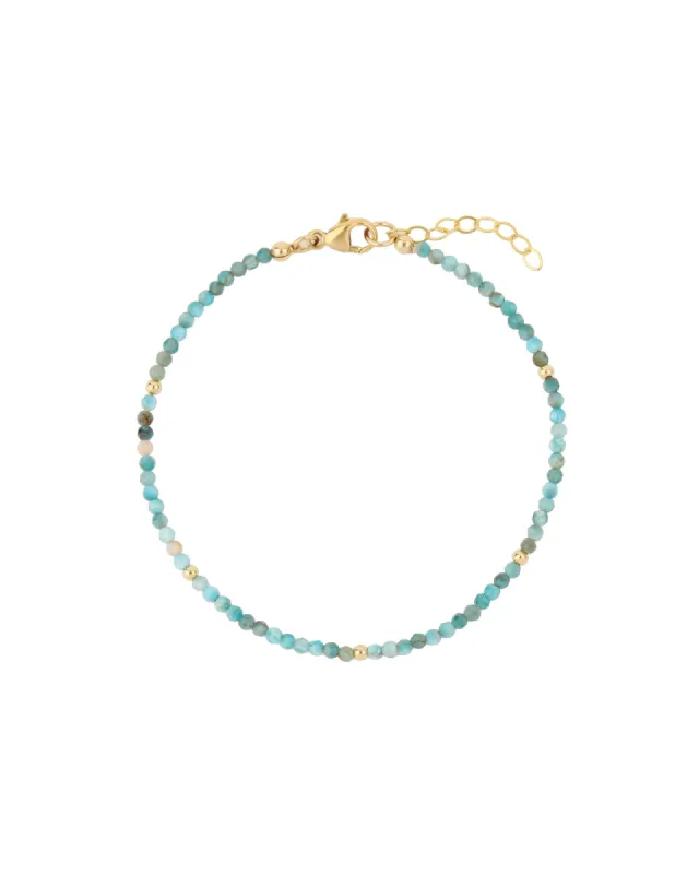 Mix Apatite Beaded Bracelet | 3mm sold by Blue Ruby