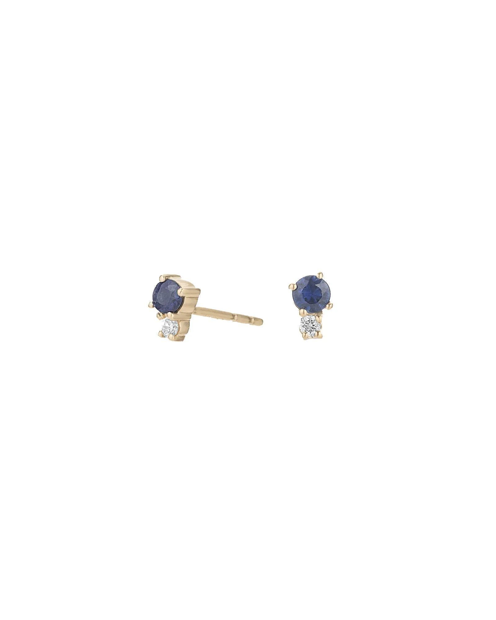 Small Diamond Sapphire Amigos Stud sold by Blue Ruby product image thumbnail 5