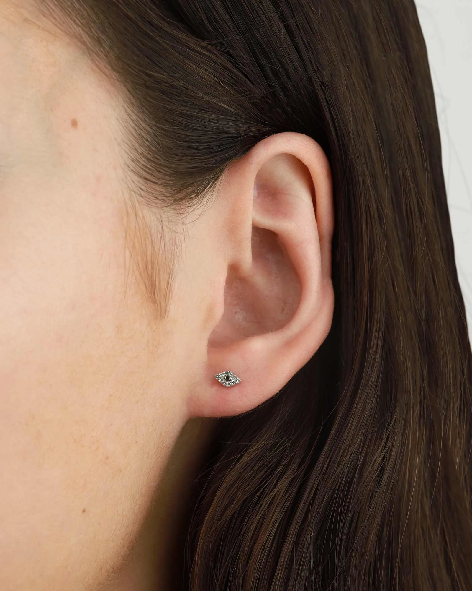 Pavé Evil Eye Studs | 6mm sold by Blue Ruby product image thumbnail 3