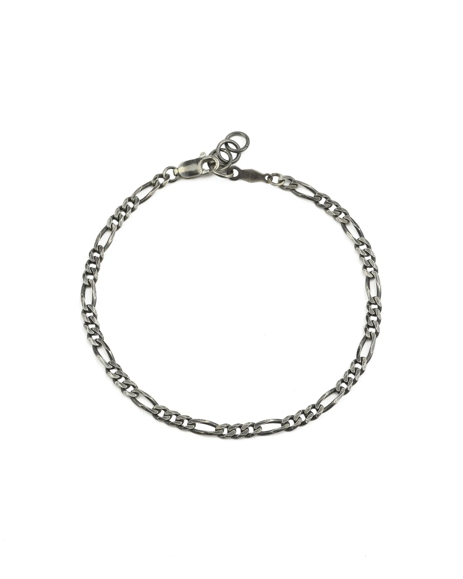 Figaro Chain Bracelet | 3.3mm sold by Blue Ruby