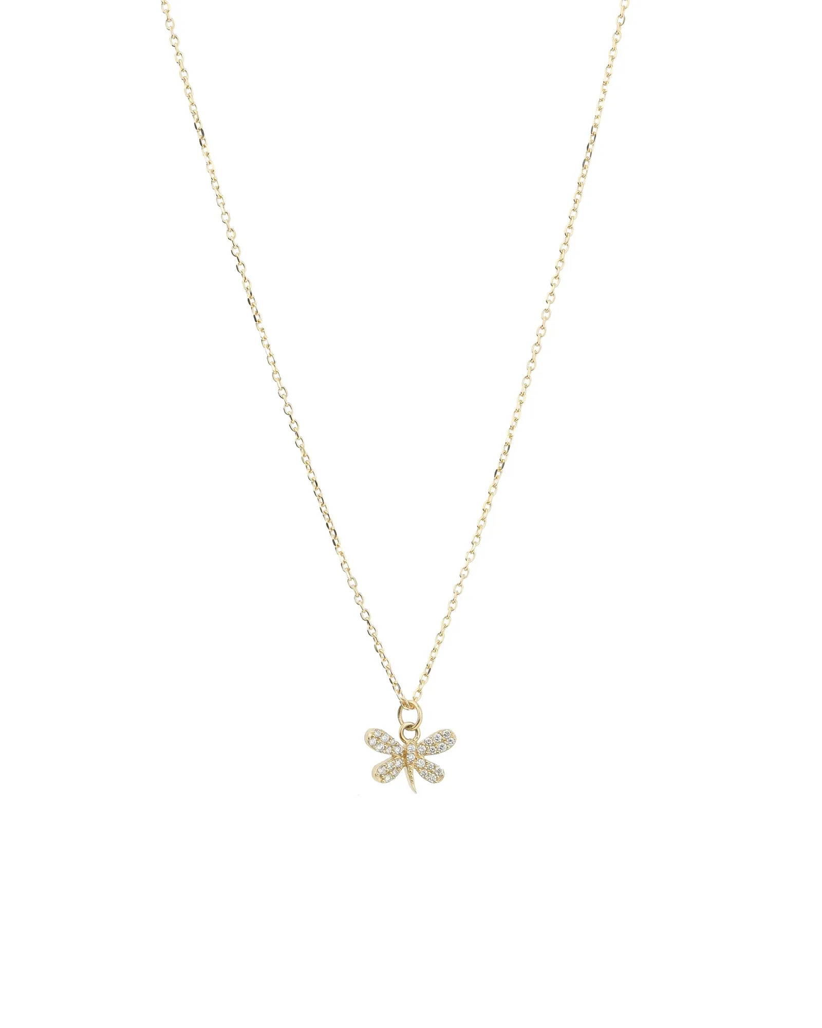 Pavé Dragonfly Cable Necklace sold by Blue Ruby