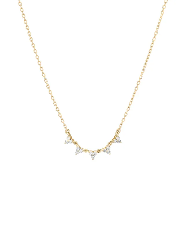 Diamond Cluster Chain Necklace sold by Blue Ruby