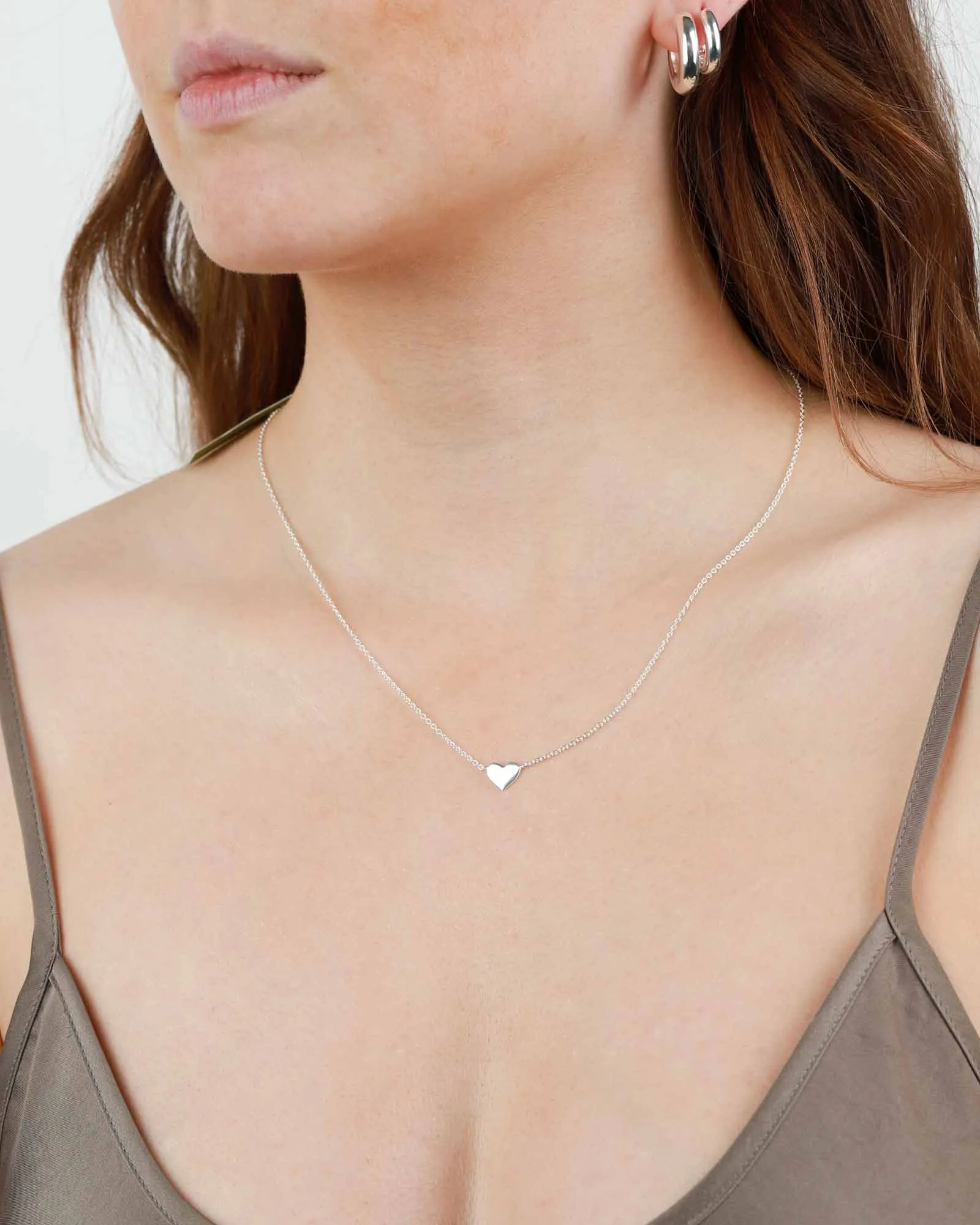 Flat Heart Necklace sold by Blue Ruby product image thumbnail 2
