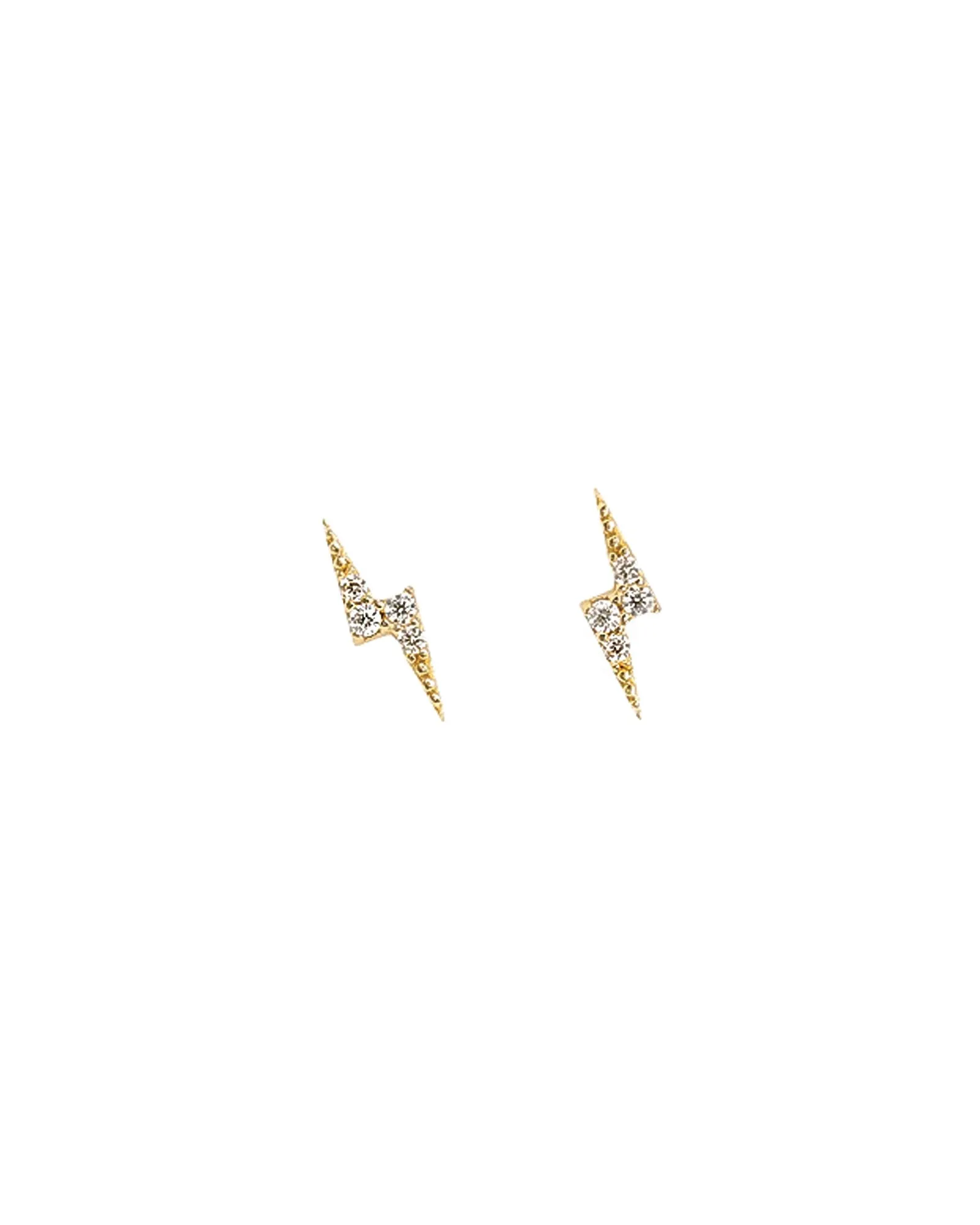 Lightening Bolt CZ Studs sold by Blue Ruby