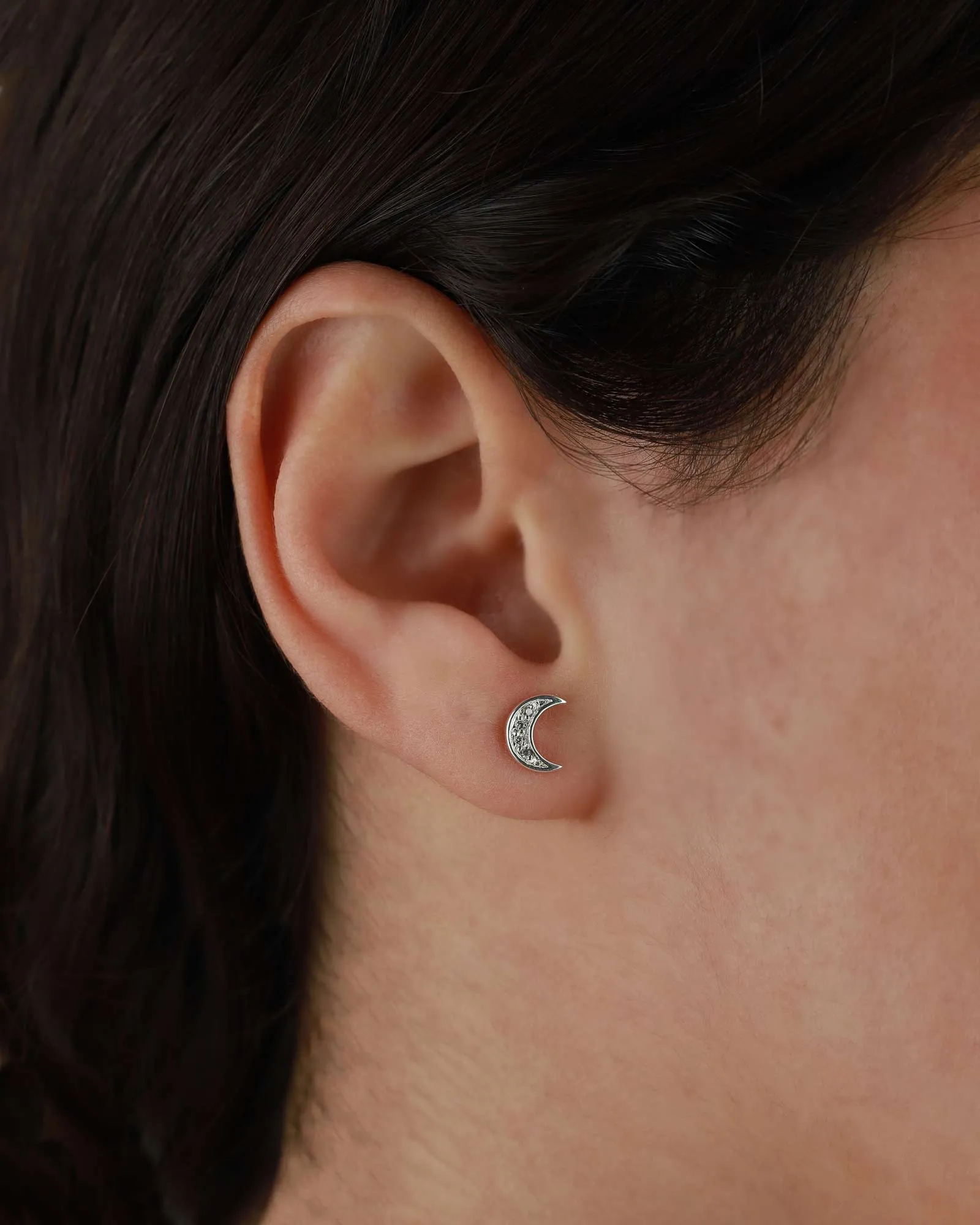 Moon + Star Pavé Studs sold by Blue Ruby product image thumbnail 4