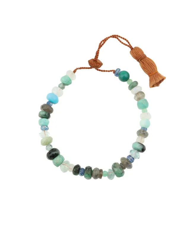 Mixed Stone Tassel Bracelet sold by Blue Ruby