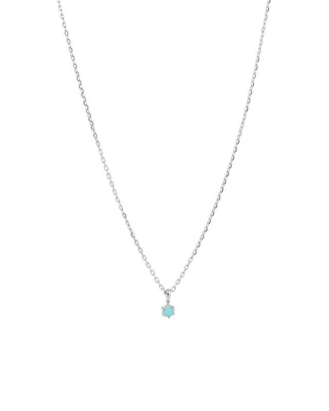 Turquoise 6 Prong Necklace sold by Blue Ruby