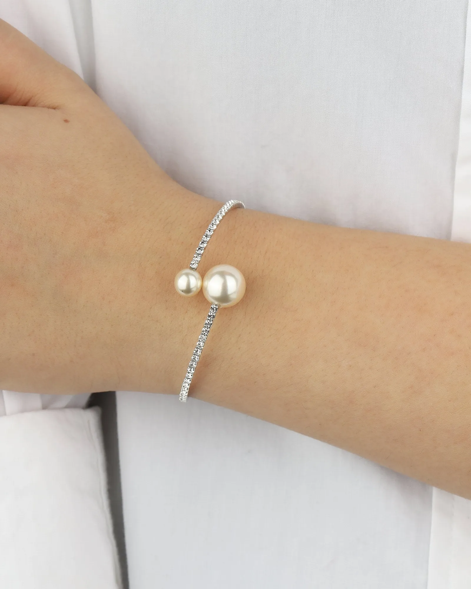 1 Row 2 Pearl Bracelet sold by Blue Ruby product image thumbnail 2