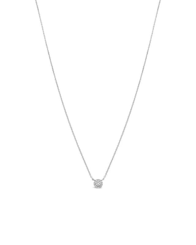 Halo Diamond Necklace sold by Blue Ruby
