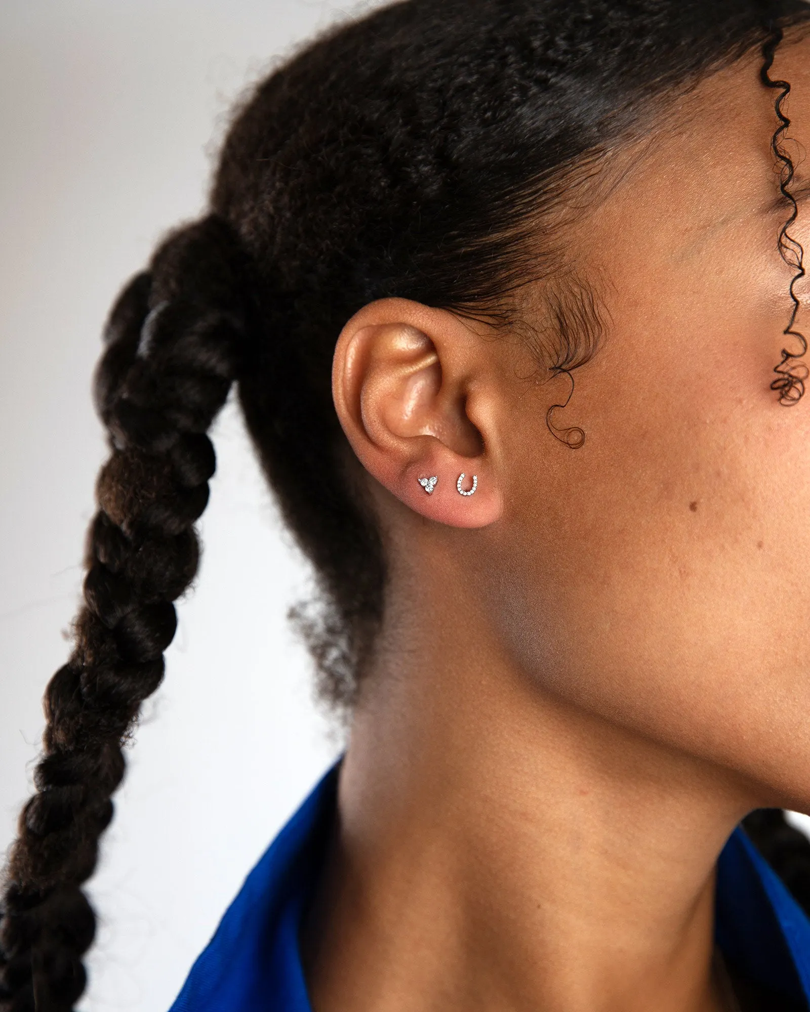 Pavé Horseshoe Studs sold by Blue Ruby product image thumbnail 2