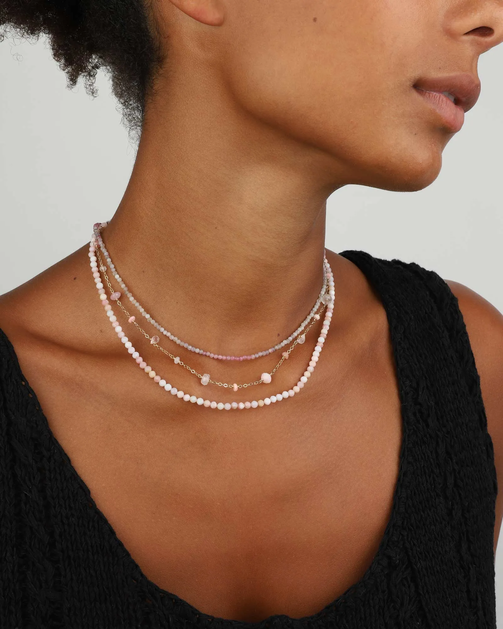 Mixed Stone Station Necklace sold by Blue Ruby product image thumbnail 2