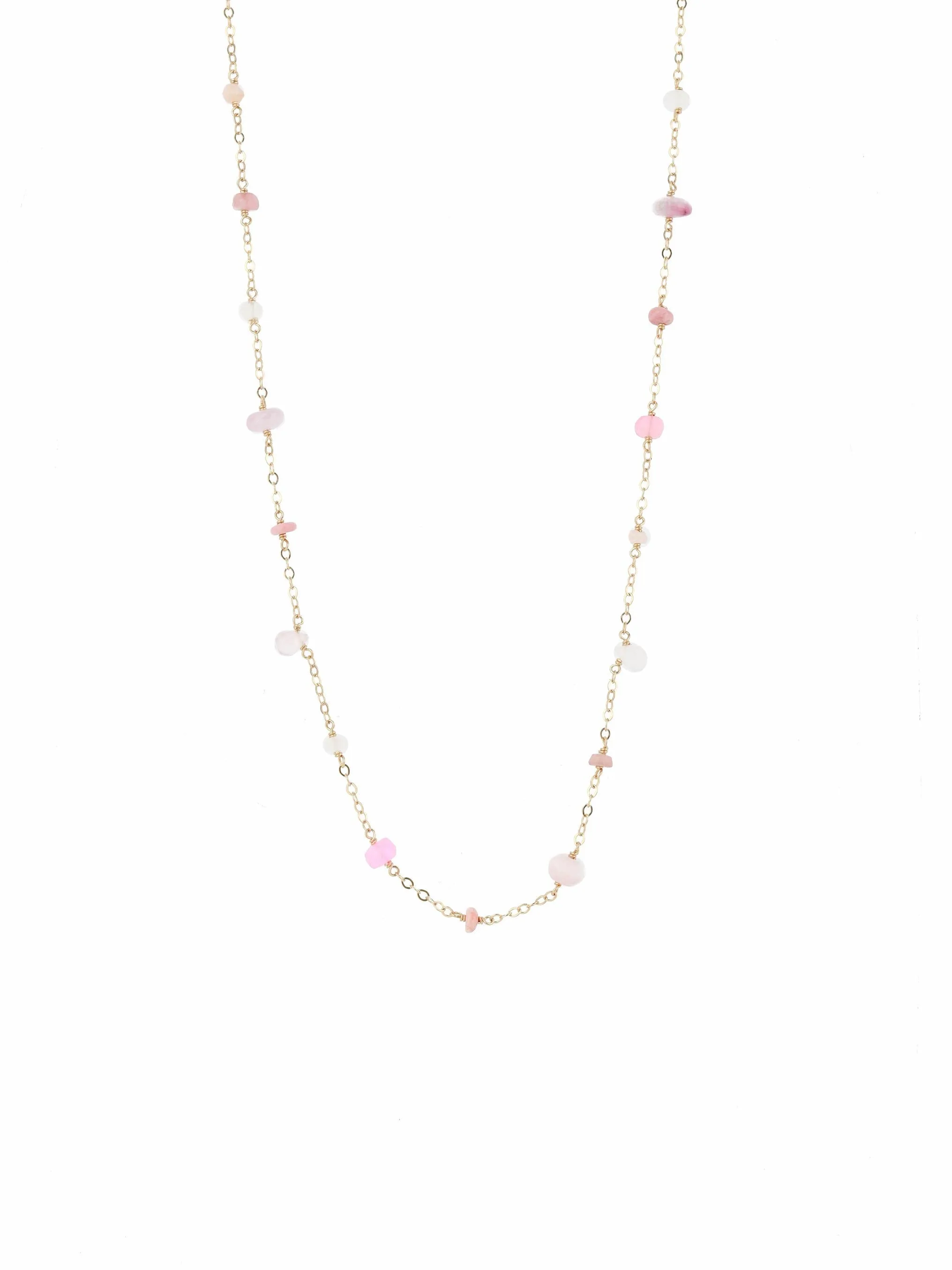 Mixed Stone Station Necklace sold by Blue Ruby product image thumbnail 4