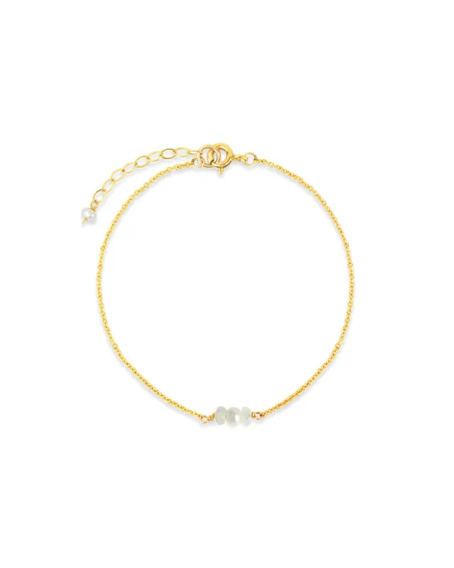 Stone + Pearl Bracelet sold by Blue Ruby