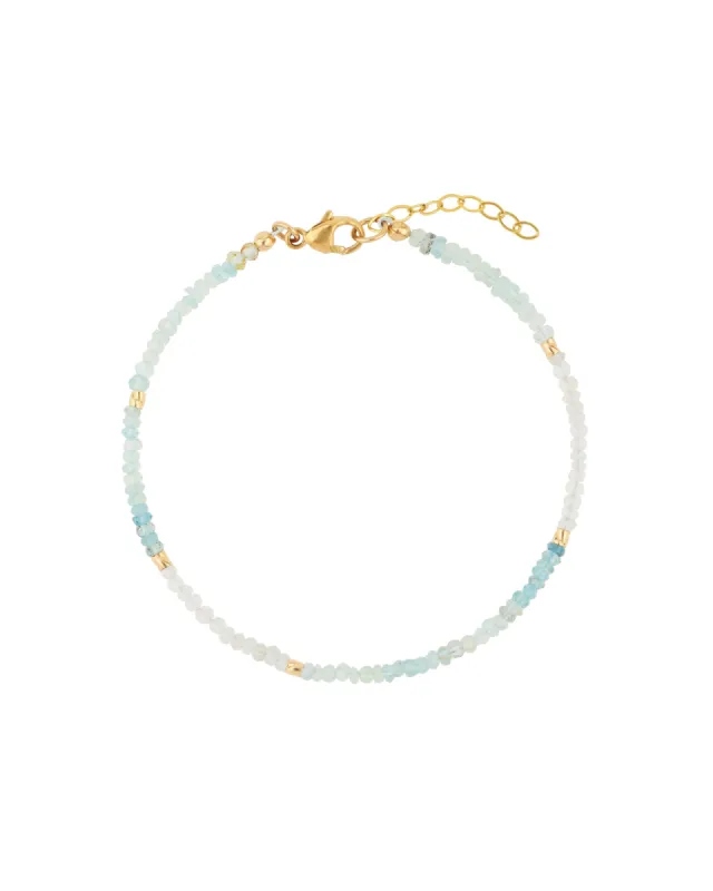 Beryl Beaded Bracelet | 3mm sold by Blue Ruby
