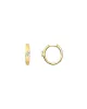 Diamond Pear Shaped Huggies | 14mm sold by Blue Ruby
