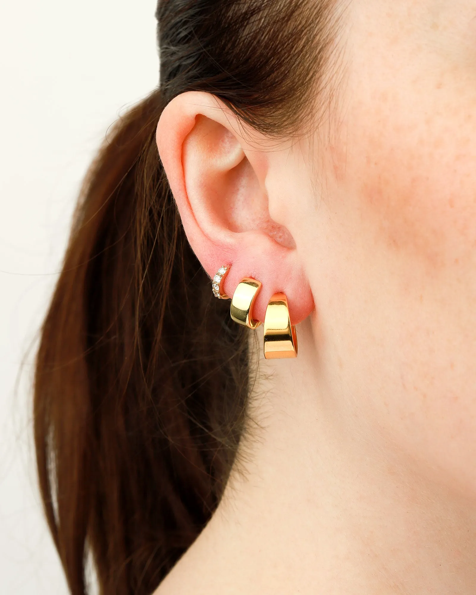 Four Diamond Huggie sold by Blue Ruby product image thumbnail 2